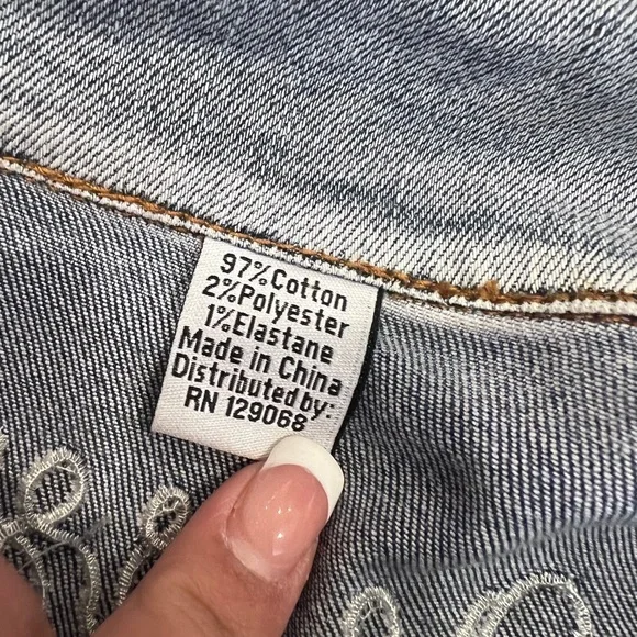 Desigual Denim Jacket bohemian boho retro eclectic vintage 80's grunge